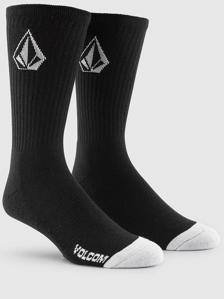 3­���å� ���å��� ���� VOLCOM �ܥ륳�� FULL STONE 3 PACK SOCKS D6302004 BLK ��������Ź������
