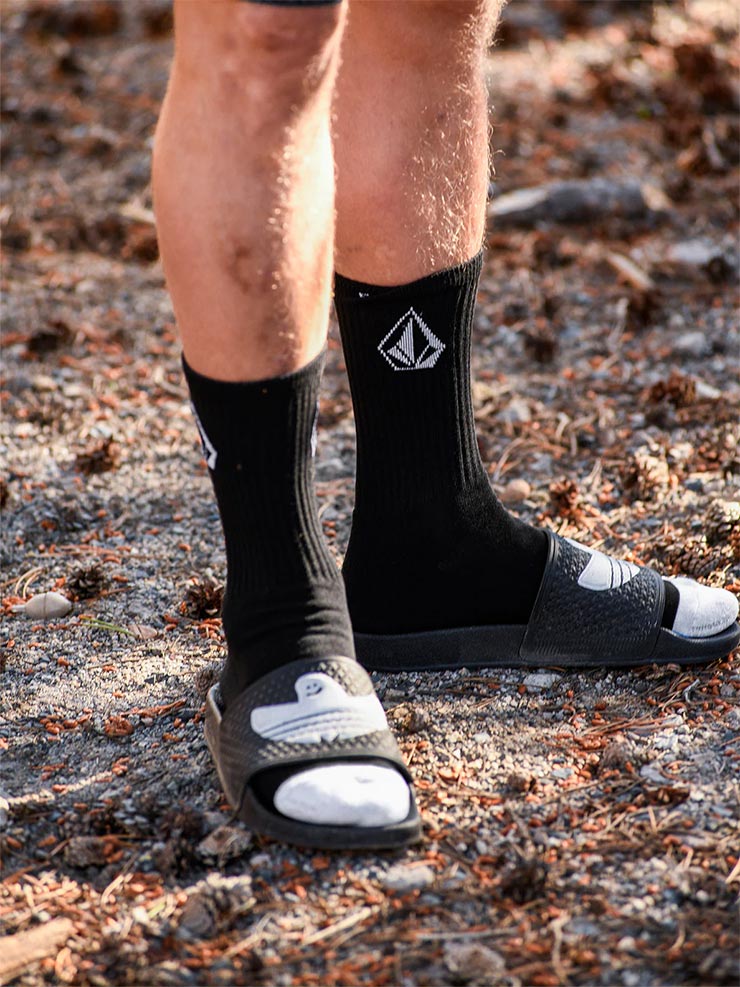 3­���å� ���å��� ���� VOLCOM �ܥ륳�� FULL STONE 3 PACK SOCKS D6302004 BLK ��������Ź������