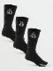 3­���å� ���å��� ���� VOLCOM �ܥ륳�� FULL STONE 3 PACK SOCKS D6302004 BLK ��������Ź������