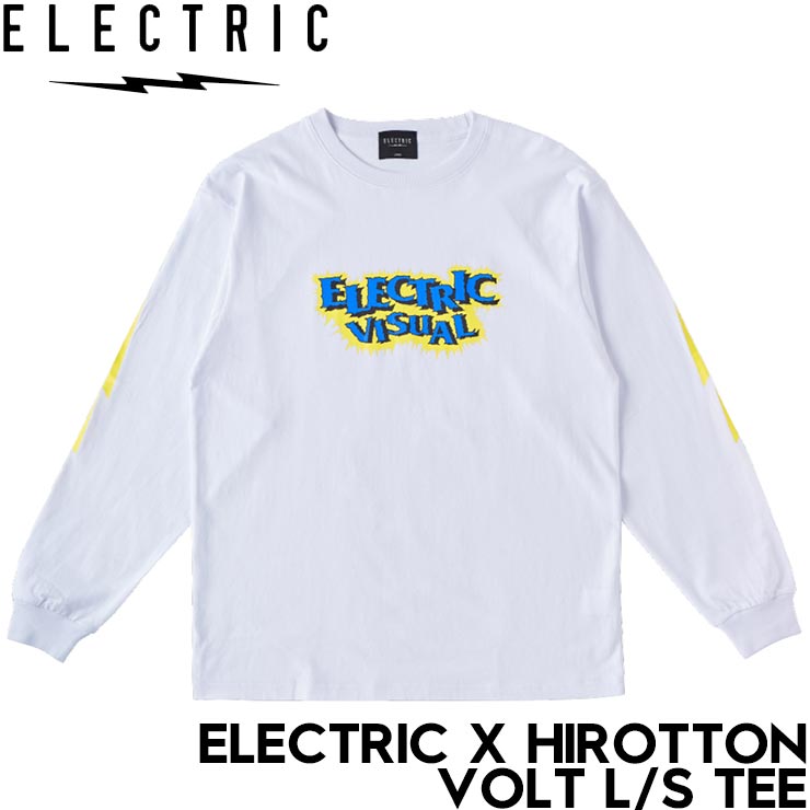 ���󥰥��꡼��TEE ����T ELECTRIC ���쥯�ȥ�å� ELECTRIC��HIROTTON VOLT L/S TEE E24FT03 WHT ��������Ź������