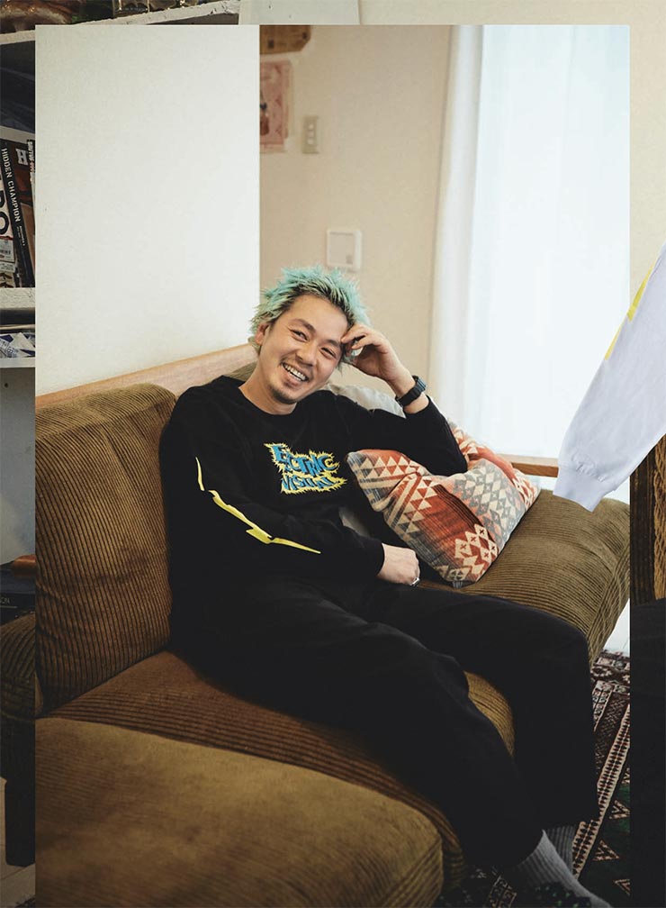 ���󥰥��꡼��TEE ����T ELECTRIC ���쥯�ȥ�å� ELECTRIC��HIROTTON VOLT L/S TEE E24FT03 WHT ��������Ź������