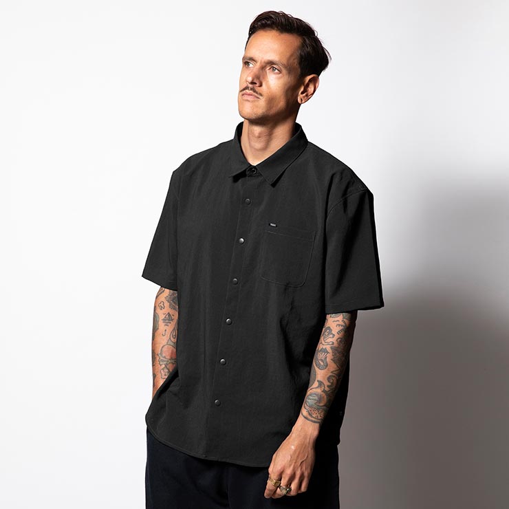 ̵ROARK    DELTA QD SS SHIRTS RWJD1120-BLK  Ⱦµ ۴® ȥåǺ ޡ 