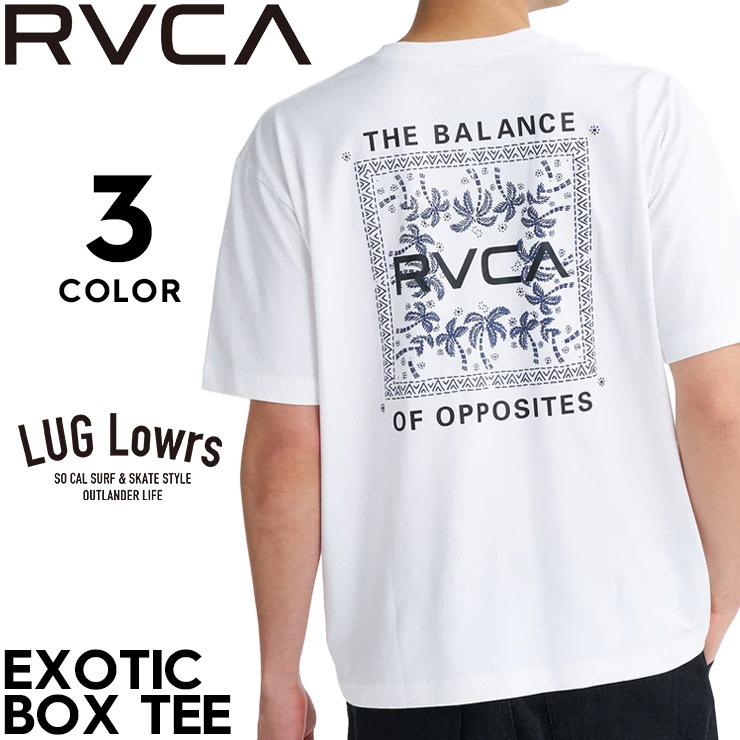 RVCA �롼�� T����� ��� ȾµT����� ����ե��å�T����� �䴶T����� �ۿ�®�� 4WAY���ȥ�å� UV���å� UPF30 EXOTIC BOX TEE BG04A204 26SU ��������Ź������