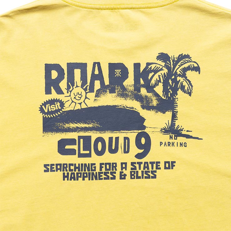 ROARK �������� T����� ��� ȾµT����� ����ե��å�T����� �ߥåɥ������� ���åȥ�T����� �ɽ� ���� ��CLOUD 9�� WELL WORN TEE RTJM1221-YLW 26SU ��������Ź������
