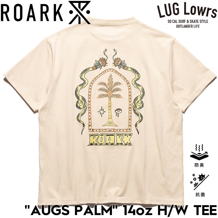 ROARK AUGS PALM 14oz H/W TEE NAT