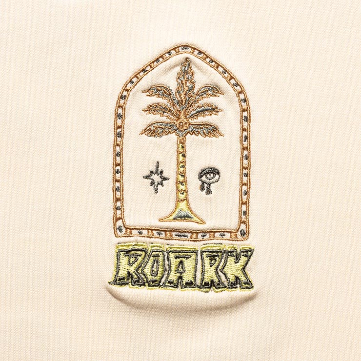 ROARK AUGS PALM コットンTシャツ ディテール