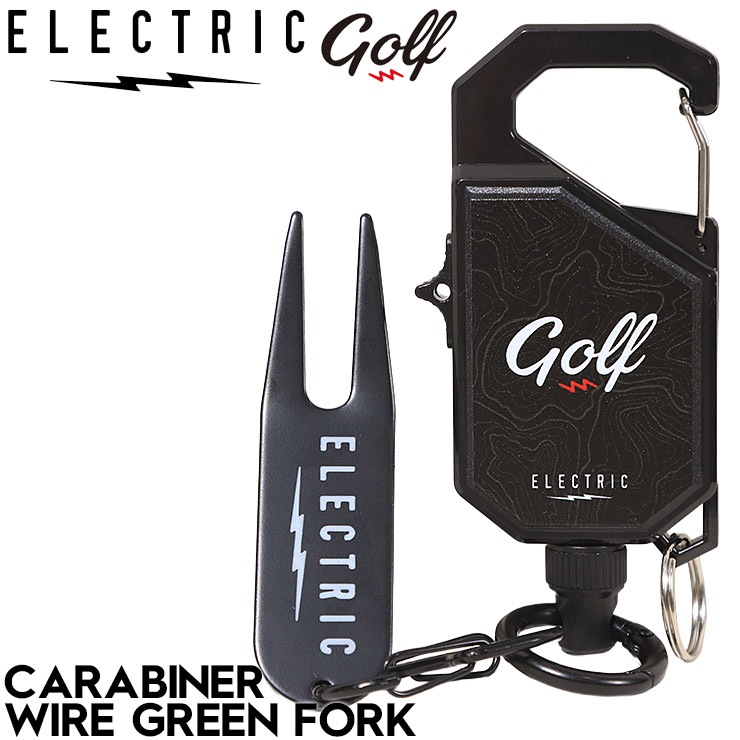 ELECTRIC GOLF ���쥯�ȥ�å������ ���������꡼ ����ӥ� ���꡼��ե����� ��������� �磻�䡼����ӥ� CARABINER WIRE GREEN FORK BLACK ��������Ź������