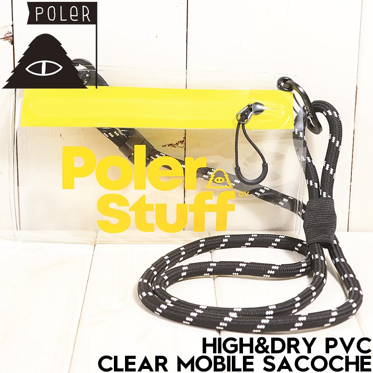 POLeR �ݡ��顼 HIGH&DRY PVC CLEAR MOBILE SACOCHE �����å��� �ɿ� PVC ���������Хå� ���ȥ�å��դ� 253MCV0119 YELLOW ��������Ź������
