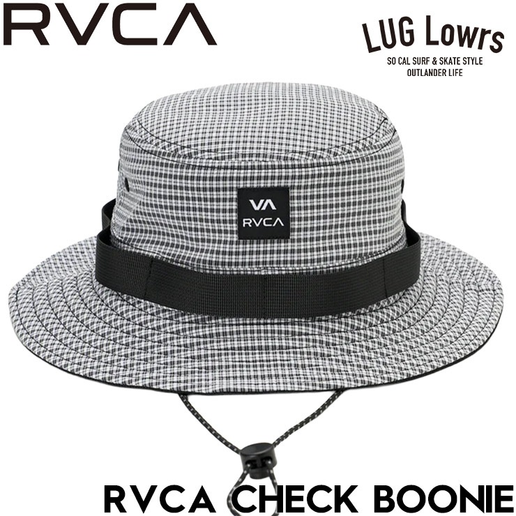 RVCA �롼�� �֡��ˡ��ϥå� ��� CHECK BOONIE �ϥå� �Х��åȥϥå� ���ե���ϥå� 4WAY���ȥ�å� UPF50+ UV���å� ��å���΢�� �ɥ����������դ� BG04A908 26SU BLC ��������Ź������