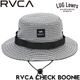 RVCA �롼�� �֡��ˡ��ϥå� ��� CHECK BOONIE �ϥå� �Х��åȥϥå� ���ե���ϥå� 4WAY���ȥ�å� UPF50+ UV���å� ��å���΢�� �ɥ����������դ� BG04A908 26SU BLC ��������Ź������