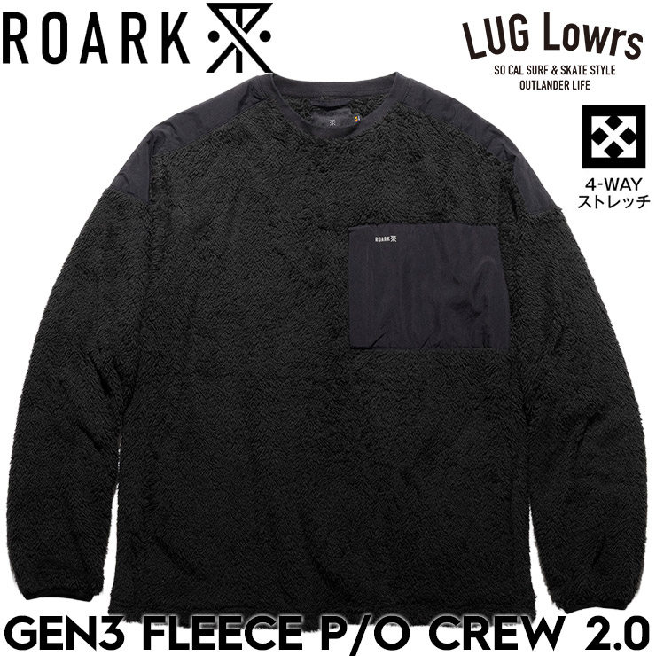 ROARK CORDURA GEN3 FLEECE P/O CREW 2.0 BLACK