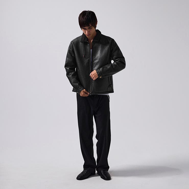 ̵ۥ쥶㥱å  FORMER եޡ SHERPA LEATHER JACKET FJA-24403 Ź