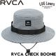 RVCA �롼�� �֡��ˡ��ϥå� ��� CHECK BOONIE �ϥå� �Х��åȥϥå� ���ե���ϥå� 4WAY���ȥ�å� UPF50+ UV���å� ��å���΢�� �ɥ����������դ� BG04A908 26SU NVC ��������Ź������