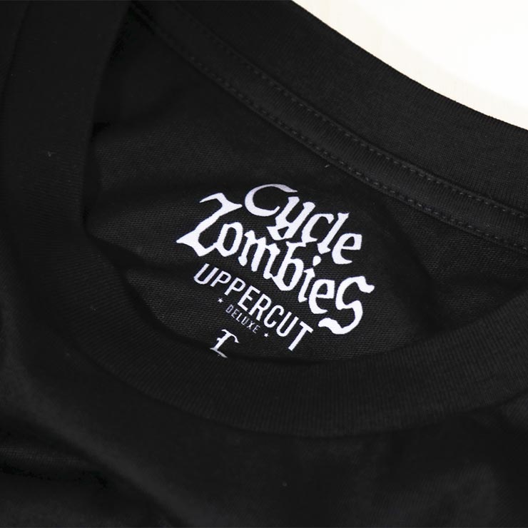 UPPERCUT DELUXE ���åѡ����åȥǥ�å��� T����� ��� ȾµT����� ����ե��å�T����� �Хå��ץ��� Cycle Zombies �������륾��ӡ��� ����� T-SHIRT BLACK ��������Ź������