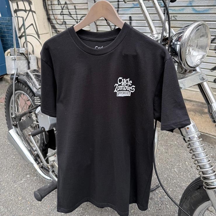 UPPERCUT DELUXE ���åѡ����åȥǥ�å��� T����� ��� ȾµT����� ����ե��å�T����� �Хå��ץ��� Cycle Zombies �������륾��ӡ��� ����� T-SHIRT BLACK ��������Ź������