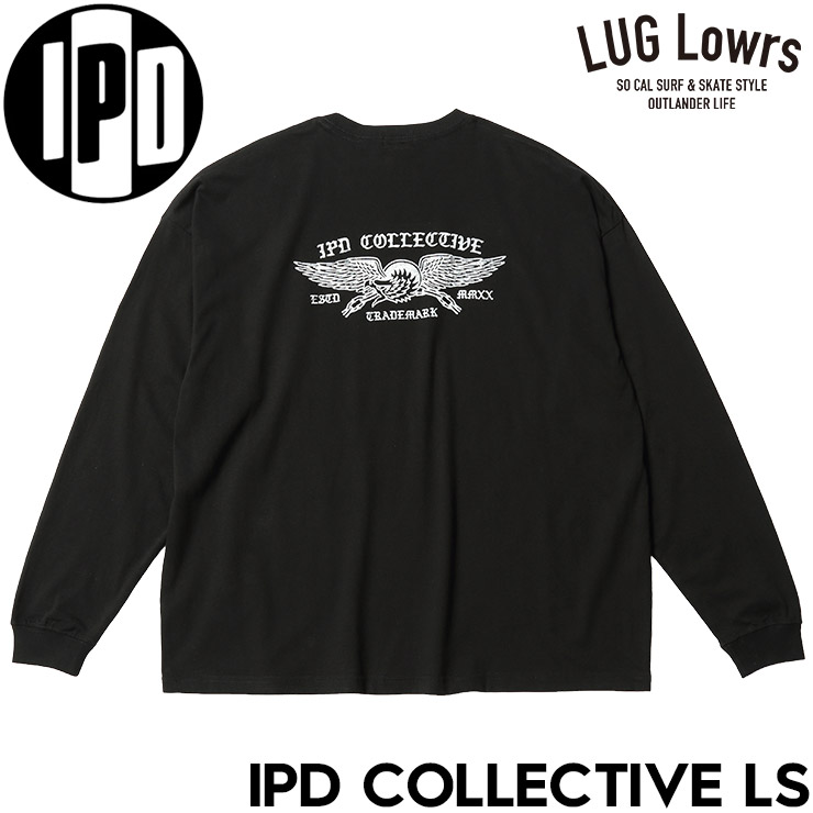IPD COLLECTIVE LS BLACK 2026FW ロングスリーブTシャツ