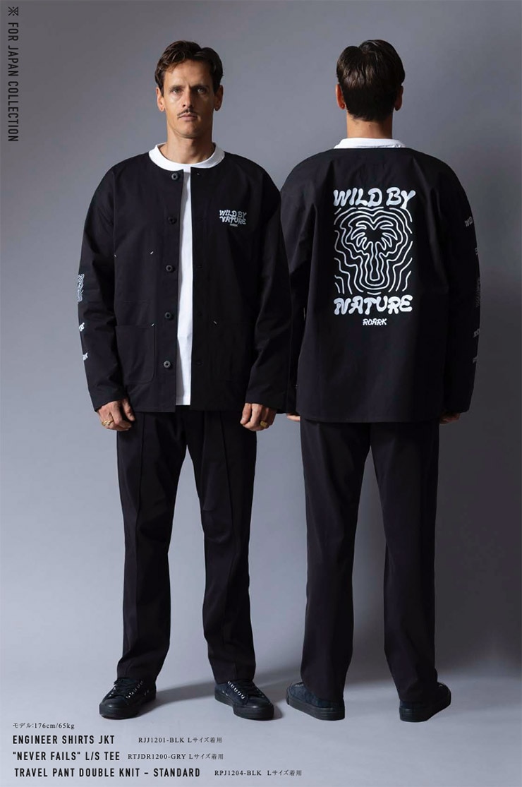 ROARK �������� ENGINEER SHIRTS JKT ���󥸥˥����㥱�å� ��� ����ĥ��㥱�å� RJJ1201-BLK 26SP ��������Ź������