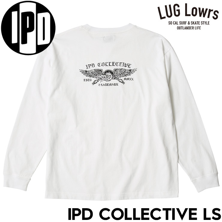 IPD COLLECTIVE LS WHITE 2026FW ロングスリーブTシャツ