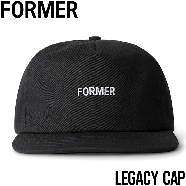 ������̵���ۥ��ȥ�åץХå�����å� ˹�� FORMER �ե����ޡ� LEGACY CAP FHW-24103 BLACK ��������Ź������