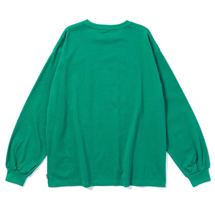 T 󥰥꡼TEE ĹµT åեå POLeR ݡ顼 COLLEGE RELAX FIT L/S TEE 243MCV0087 GRN Ź