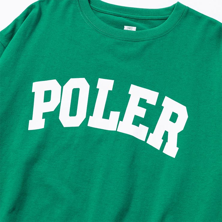 T 󥰥꡼TEE ĹµT åեå POLeR ݡ顼 COLLEGE RELAX FIT L/S TEE 243MCV0087 GRN Ź
