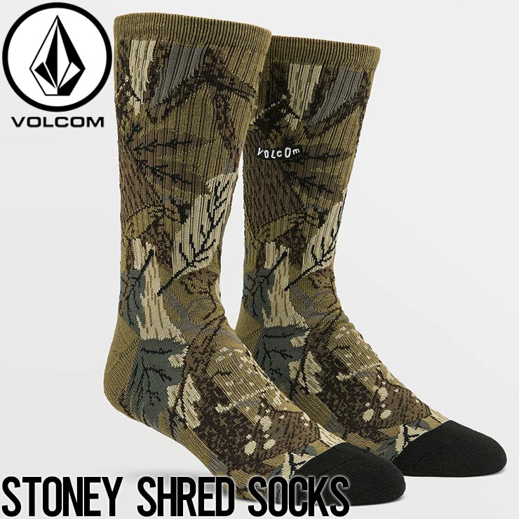 ������̵���ۥ��å��� ���� VOLCOM �ܥ륳�� STONEY SHRED SOCKS ���å��� ���� D6322401 CAM ��������Ź������