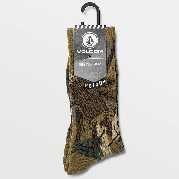 ������̵���ۥ��å��� ���� VOLCOM �ܥ륳�� STONEY SHRED SOCKS ���å��� ���� D6322401 CAM ��������Ź������