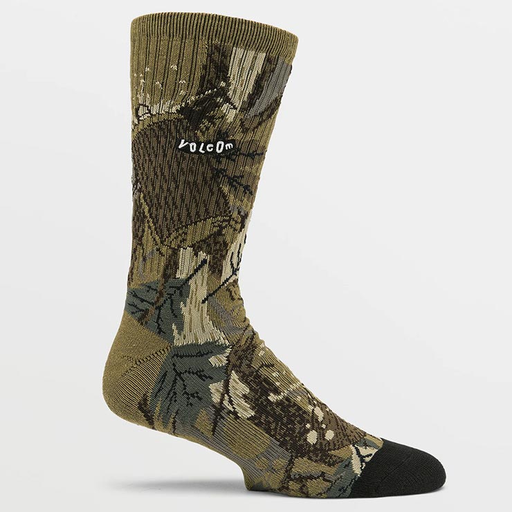 ������̵���ۥ��å��� ���� VOLCOM �ܥ륳�� STONEY SHRED SOCKS ���å��� ���� D6322401 CAM ��������Ź������