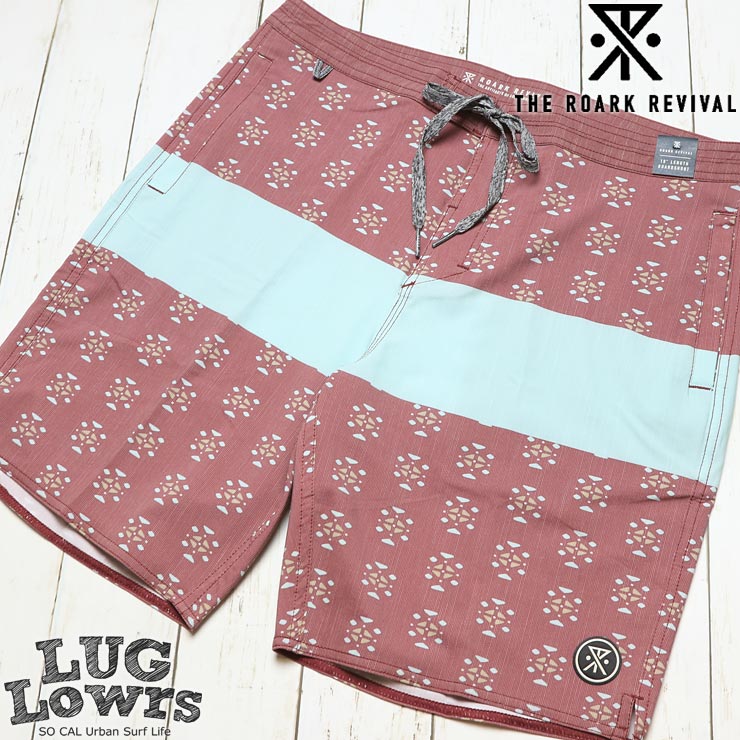 [����å��ݥ����б�] THE ROARK REVIVAL ����������Х��Х� CHILLER BLUE STRIPE BOARDSHORTS �ܡ��ɥ��硼�� �����եѥ�� RB271