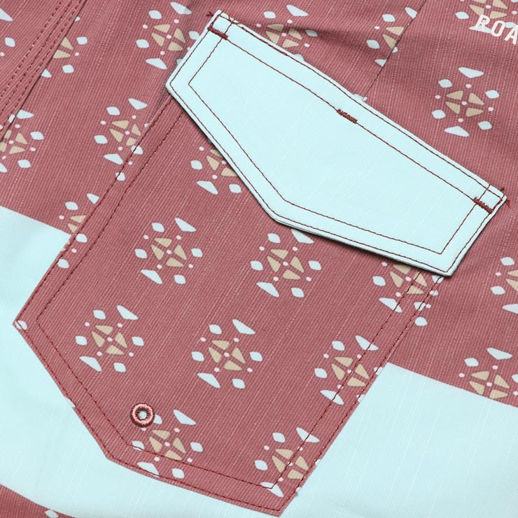 [����å��ݥ����б�] THE ROARK REVIVAL ����������Х��Х� CHILLER BLUE STRIPE BOARDSHORTS �ܡ��ɥ��硼�� �����եѥ�� RB271