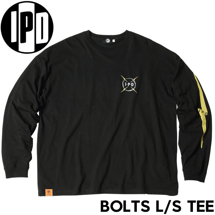 IPD �����ԡ��ǥ��� BOLTS L/S TEE ���󥰥��꡼��TEE ����T IPDLSBL-1004 BK/YL ��������Ź������