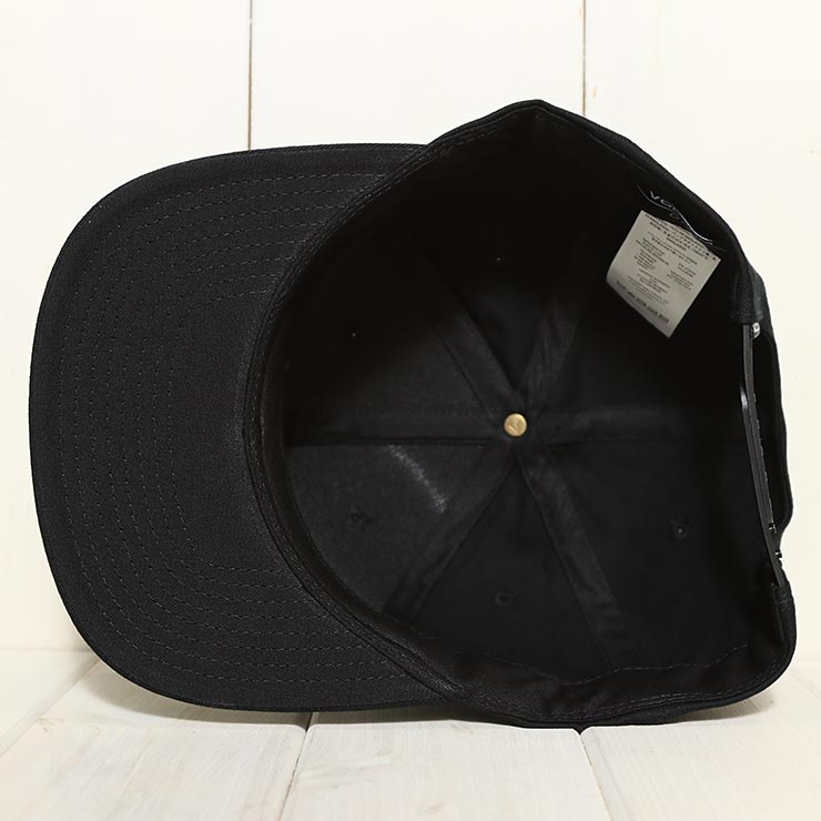 ������̵���ۥ��ʥåץХå�����å� ˹�� VOLCOM �ܥ륳�� �����륳�� QUARTER TWILL HAT D5512322 BLK ��������Ź������