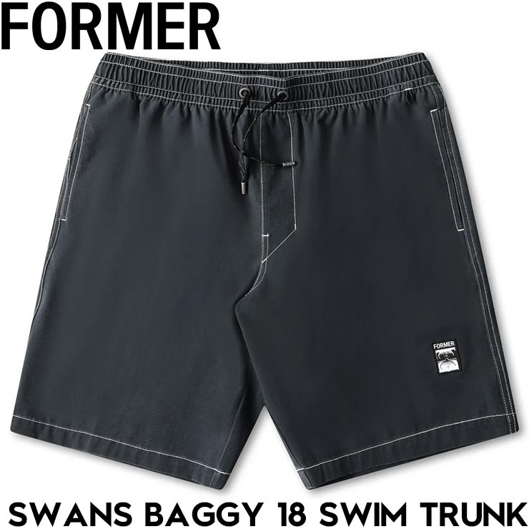 ���硼�� �ϥ��֥�åɥ��硼�� FORMER �ե����ޡ� SWANS BAGGY 18 SWIM TRUNK FBO-25108 BLACK ��������Ź������