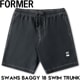 ���硼�� �ϥ��֥�åɥ��硼�� FORMER �ե����ޡ� SWANS BAGGY 18 SWIM TRUNK FBO-25108 BLACK ��������Ź������
