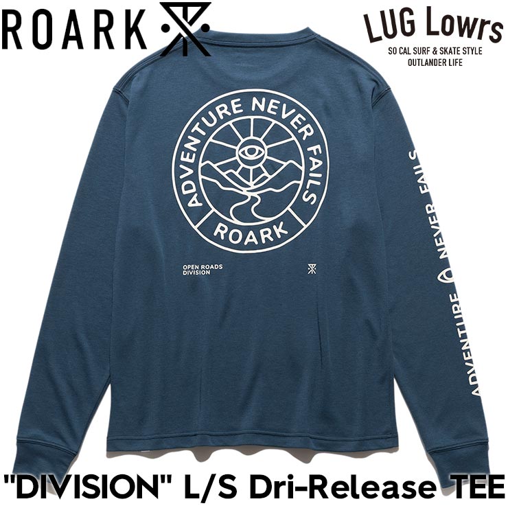 ROARK �������� DIVISION L/S Dri-Release TEE ĹµT����� ����T �۴�®�� ��� ��ǥ����� RLTJDR1201-LGB 26SP ��������Ź������