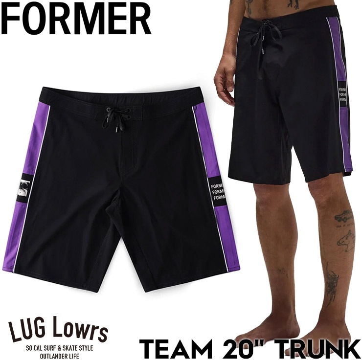 FORMER �ե����ޡ� ��� �ܡ��ɥ��硼�� ���� ���ѥ� �����եѥ�� 4WAY���ȥ�å� 20����� FORMER x RAGE TEAM 20" TRUNK BLACK PURPLE FBO-26102 ��������Ź������