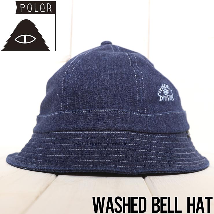 ̵ۥХåȥϥå ˹ POLeR ݡ顼 WASHED BELL HAT 241MCV0259 BLUE DENIM Ź