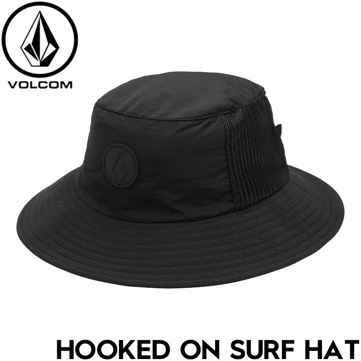 ������̵���ۥ����եϥå� �Х��åȥϥå� ˹�� VOLCOM �ܥ륳�� �����륳�� HOOKED ON SURF HAT D5512500 BLACK ��������Ź������