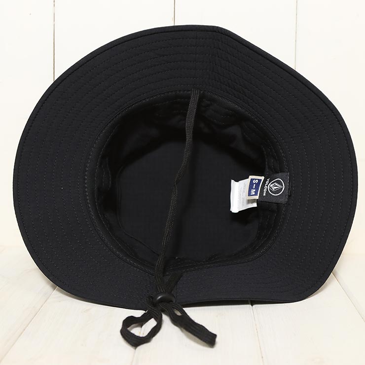 ������̵���ۥ����եϥå� �Х��åȥϥå� ˹�� VOLCOM �ܥ륳�� �����륳�� HOOKED ON SURF HAT D5512500 BLACK ��������Ź������