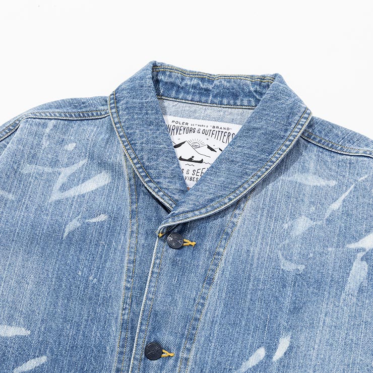 POLeRݡ顼 SHAWL COLLAR DENIM JACKET ǥ˥ॸ㥱å 253MCV0026 LBL Ź