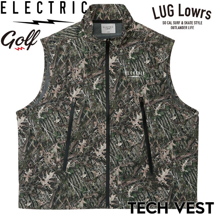 electric golf エレクトリックゴルフ ベスト TECH VEST TREE CAMO｜ELECTRIC GOLF | LUG Lowrs LOG