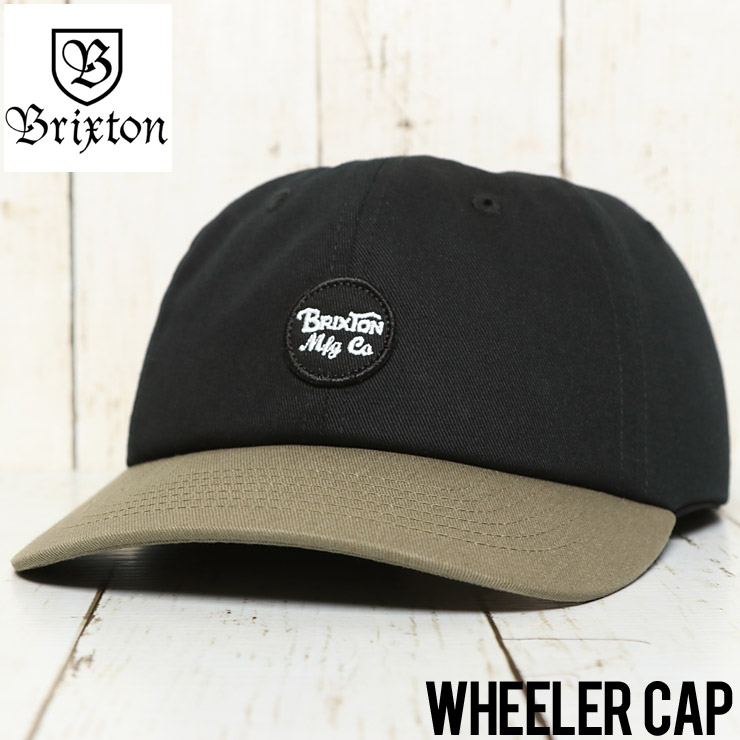 BRIXTON �֥ꥯ���ȥ� WHEELER STRAPBACK CAP ���ȥ�åץХå�����å� 00424 BDRKH