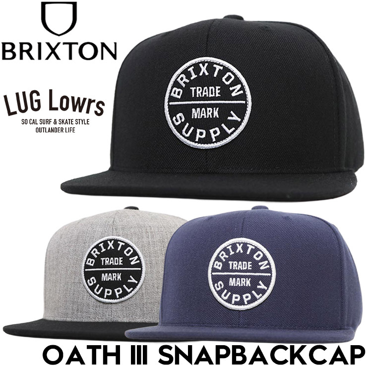 ���ʥåץХå�����å� ˹�� BRIXTON �֥ꥯ���ȥ� OATH III SNAPBACKCAP 10777