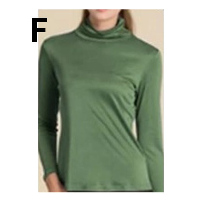万能ハイネックシャツ シルク肌着 レディース タートルネック スポーツ 紫外線カット UVカット 登山 インナー ルルルシルク 楽々 シルク100％ 長袖 肌に優しい 冷え性  大きいサイズ 天然素材 敏感肌 汗取り ノンアイロン 華やか 美肌 防臭 京都 秋冬 暖かい クリスマス