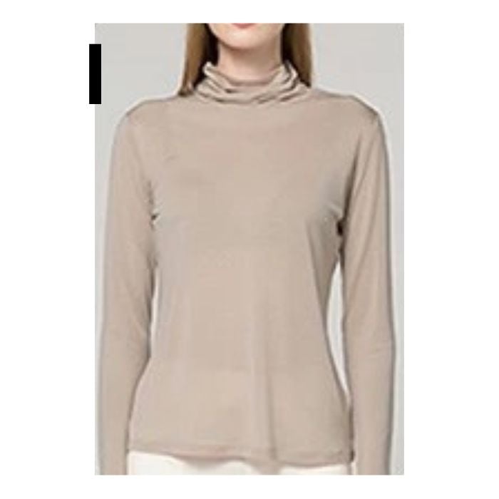 万能ハイネックシャツ シルク肌着 レディース タートルネック スポーツ 紫外線カット UVカット 登山 インナー ルルルシルク 楽々 シルク100％ 長袖 肌に優しい 冷え性  大きいサイズ 天然素材 敏感肌 汗取り ノンアイロン 華やか 美肌 防臭 京都 秋冬 暖かい クリスマス