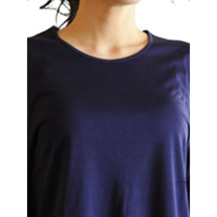 シルクニット長袖肌着 シルク 70% 綿 30% 新商品 女性用 丸首 インナー 紫外線カット UVカット 登山 肌に優しい 天然素材 シルク混 レディース  吸湿 保湿 蒸れにくい 速乾 スポーツ オールシーズン 簡単洗濯 ノンアイロン 上品 絹 美肌 防臭 京都 春夏 涼しい