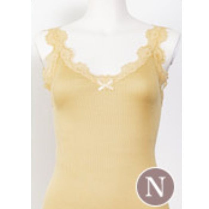 リブ編み タンクトップ シルク肌着 シルク70% 綿30% スポーツ 登山 紫外線カット UVカット レース付き レディース ギフト 女性用 インナーシャツ インナーウェア 吸湿 保湿 蒸れにくい 天然素材 ノンアイロン 汗取り 冷え対策 美肌 防臭 プレゼント ギフト 京都 春夏 涼しい