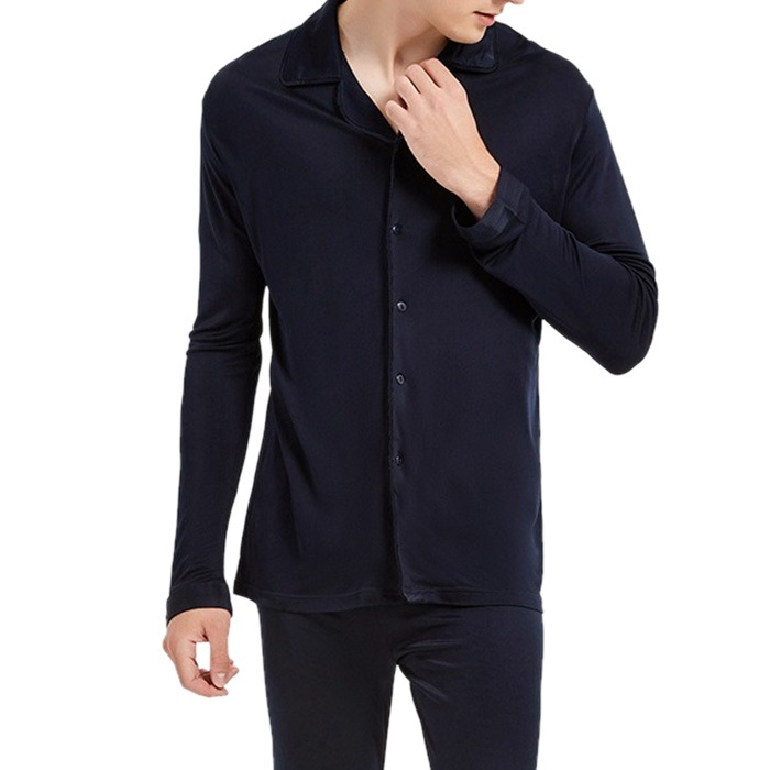 【快眠・吸湿・保湿】シルクパジャマ 洗濯機OK 男女兼用 上下セット ノンアイロン　シルク 20% レーヨン 80%  UVカット 上下セット 絹   ルームウェア ナイトウェア 快眠 吸湿 保湿  無地 快適 吸汗 汗取り 紺 ネイビー ベージュ メンズ 美肌 防臭 プレゼント ギフト 京都 春夏 涼しい