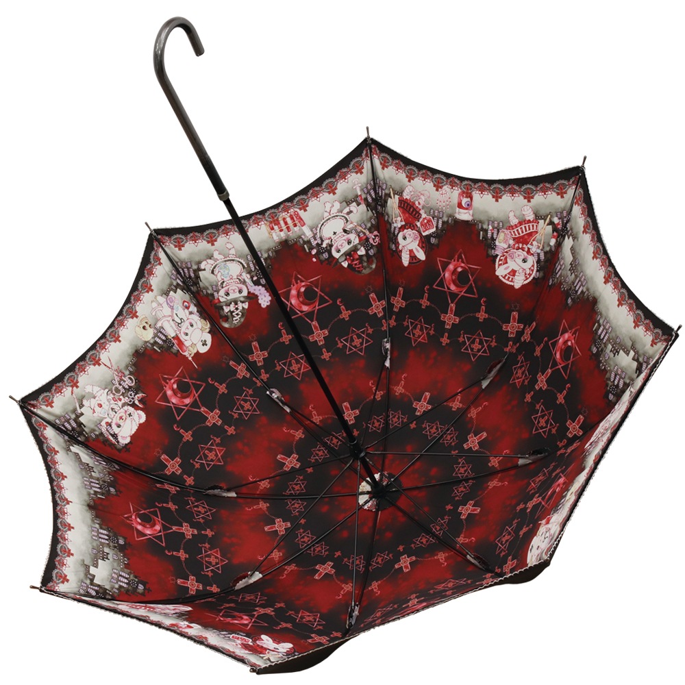 ダークナイトホスピタル パゴダ傘 レディース 晴雨兼用 Uvカット アンブレラ 雨傘 Lumiebre Online Store ルミエーブル