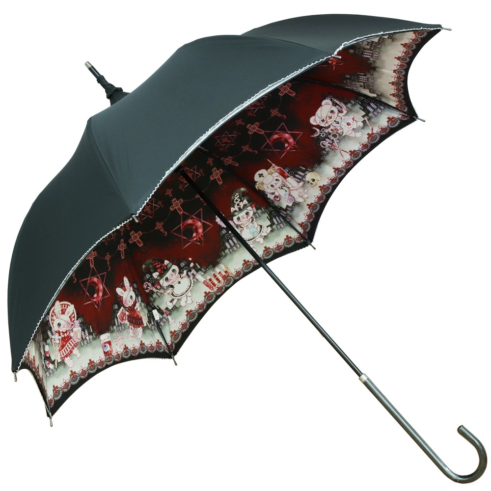 ダークナイトホスピタル パゴダ傘 レディース 晴雨兼用 Uvカット アンブレラ 雨傘 Lumiebre Online Store ルミエーブル